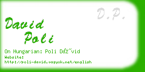 david poli business card